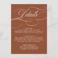 Calligraphie moderne Mariage en terre cuite intemp