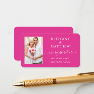 Carte D'accompagnement Calligraphie Moderne Photo Registre de Mariage Ros