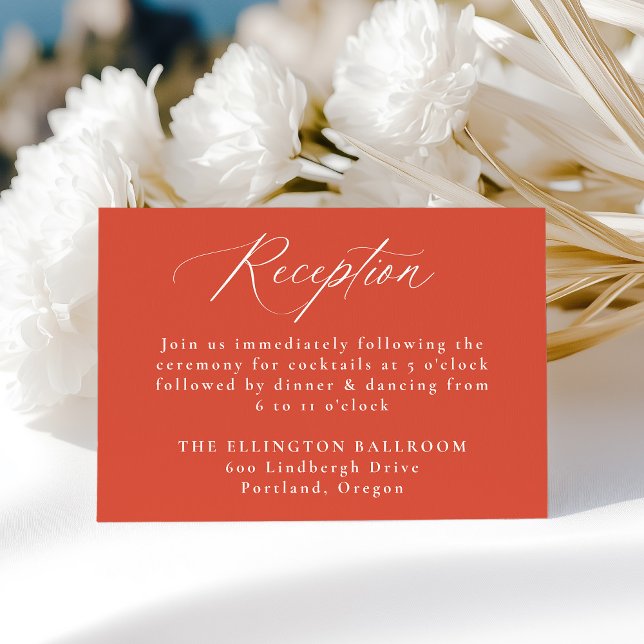 Carte D'accompagnement Calligraphie moderne Vérone coucher de soleil Réce (Créateur téléchargé)