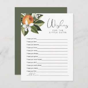 Carte D'accompagnement CALLIOPE Little Cutie Clementine Voeux pour bébé