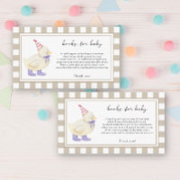 Canard mignon - livres pour billet bébé