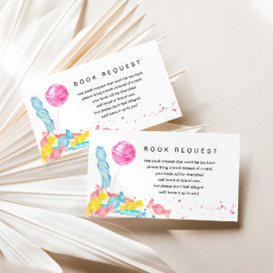 Carte D'accompagnement Candy Sweet Shop Baby shower Demande de réservatio