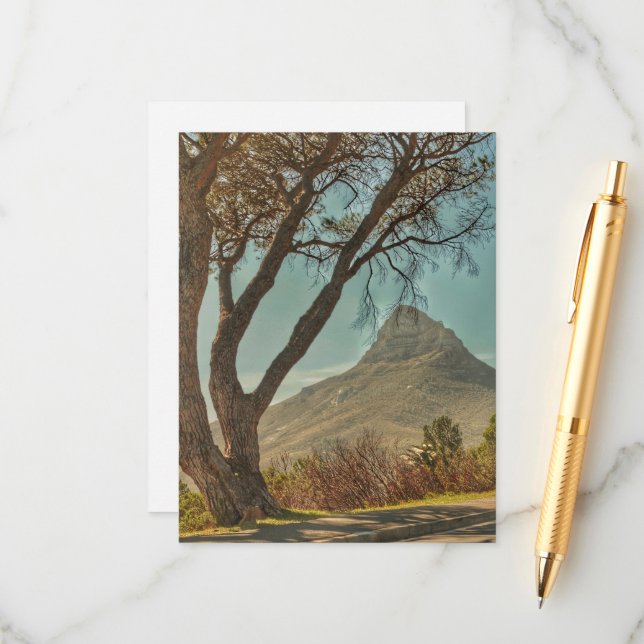 Carte D'accompagnement Cap Lion's Head Landscape Afrique du Sud (Devant/Arrière en situation)