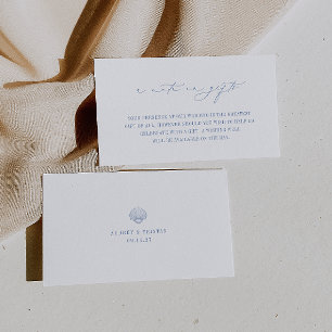 Carte D'accompagnement CAPE COD Mariage Côtier Une Note Sur Les Cadeaux