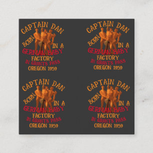Carte D'accompagnement Capitaine Dan né Allemand Baby Factory Grants Pass