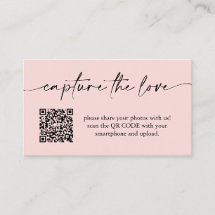 Carte D'accompagnement Capture minimaliste moderne de l'amour Mariage Cod