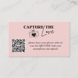 Carte D'accompagnement Capture personnalisée Le code Qr Love Mariage Encl