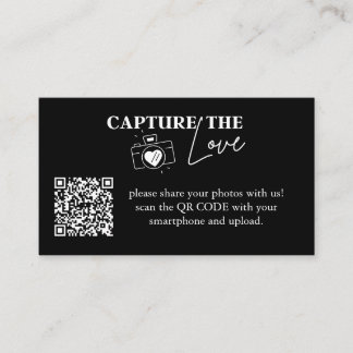 Carte D'accompagnement Capture personnalisée Le code Qr Mariage d'amour