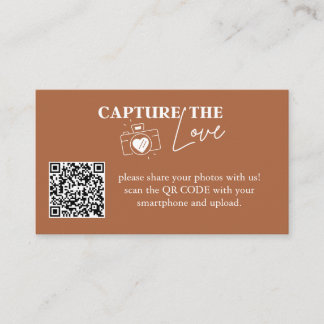 Carte D'accompagnement Capture personnalisée Le code Qr Mariage d'amour