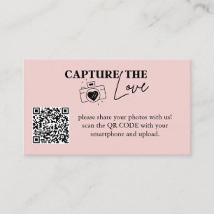 Carte D'accompagnement Capture personnalisée Le Mariage d'amour Qr Code r