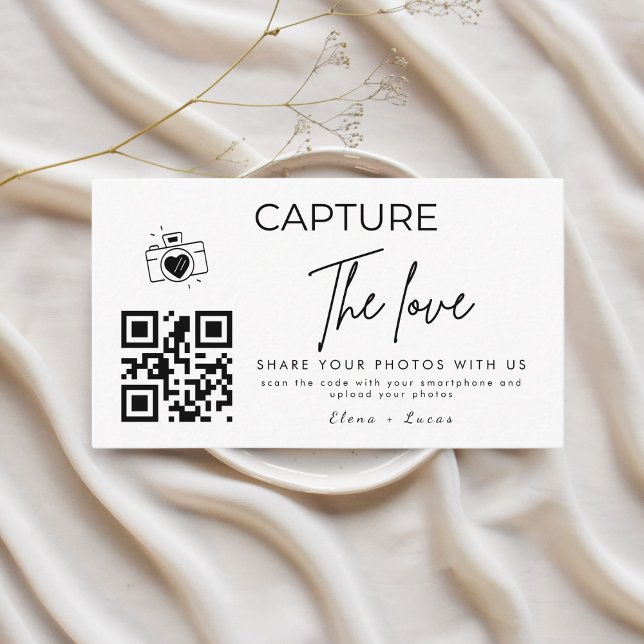 Carte D'accompagnement Capture Personnalisée Mariage Amour Code Qr (Créateur téléchargé)