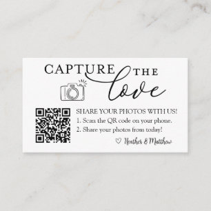Carte D'accompagnement Capturer le code QR de l'album photo Amour 