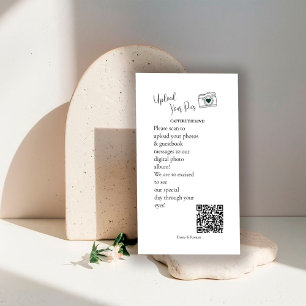 Carte D'accompagnement Capturez l'amour Code QR Partage de photos des inv