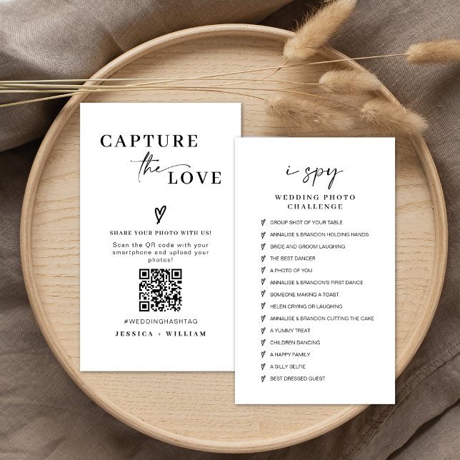 Carte D'accompagnement Capturez l'amour de mariage Code Qr (Créateur téléchargé)