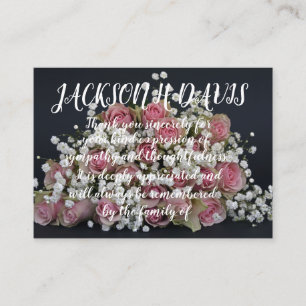 Carte D'accompagnement Cardinal Funeral Thank You Note Card