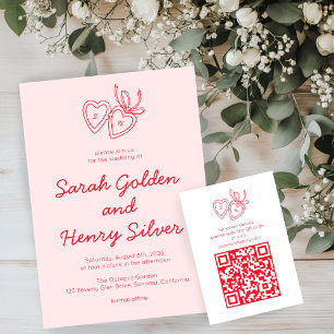 Carte D'accompagnement Carrosserie de serrure de coeur de lunette Esquiss