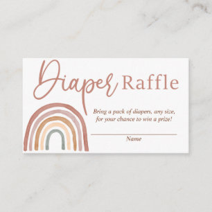 Carte D'accompagnement Carton à rouille Boho Rainbow Diaper