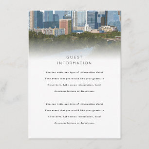Carte D'accompagnement Carton de mariage à Austin Texas