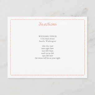 Carte D'accompagnement Carton de mariage délicat pivoine