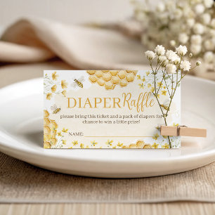 Carte D'accompagnement Carton de tirage au sort de couche Little Honey