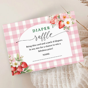 Carte D'accompagnement Carton de tombola de couches pour Baby Shower aux 