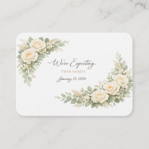 Carte D'accompagnement Carton d'invitation pour jumeaux Baby Shower Botan