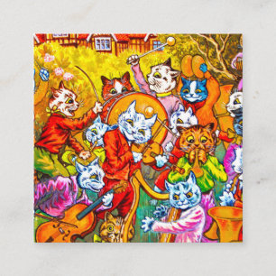 Carte D'accompagnement Cat Musical Band