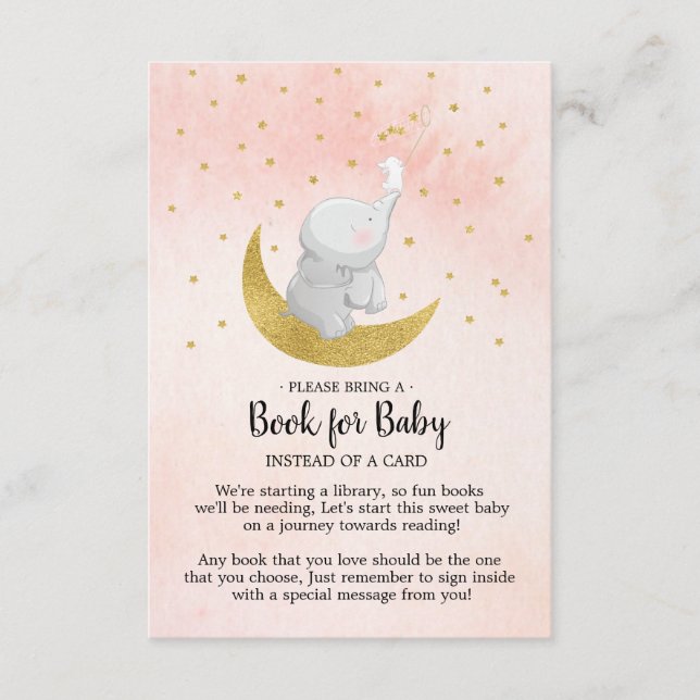 Carte D'accompagnement Catch A Star Bunny Elephant Book for Baby Card (Devant)
