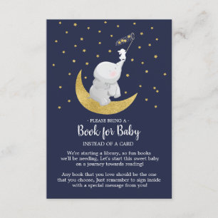 Carte D'accompagnement Catch A Star Bunny Elephant Book for Baby Card