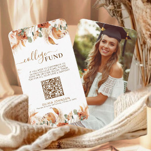 Carte D'accompagnement Catégorie de 2025 Graduation College Fund QR Code
