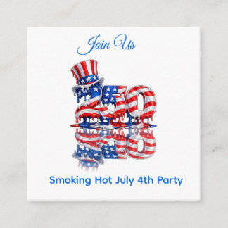 Carte D'accompagnement Célébration du 4 juillet porte-clés cool