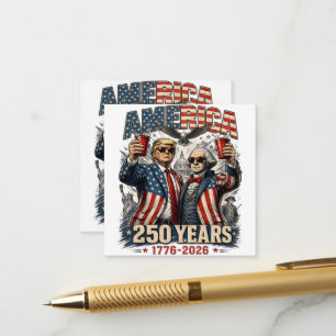 Carte D'accompagnement Célébration patriotique de l'Amérique 250 ans