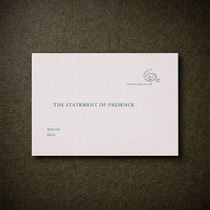 Carte D'accompagnement Cérémonie Civile Mariage Mairie Témoin