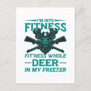 Carte D'accompagnement Cerf Dans Mon Congélateur - amateur de chasse