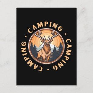Carte D'accompagnement Cerf - Faune - Camping