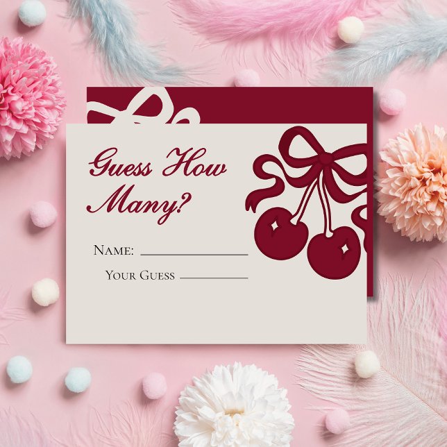 Carte D'accompagnement Cerise Bourgogne Sur Le Haut Devis Combien De Cart (Créateur téléchargé)