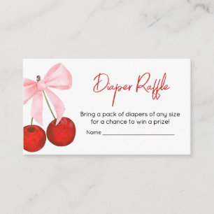 Carte D'accompagnement Cerise sur le Baby shower supérieur Raffin de couc