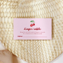 Cerises rétro rose Whimsical | Raffle de couches