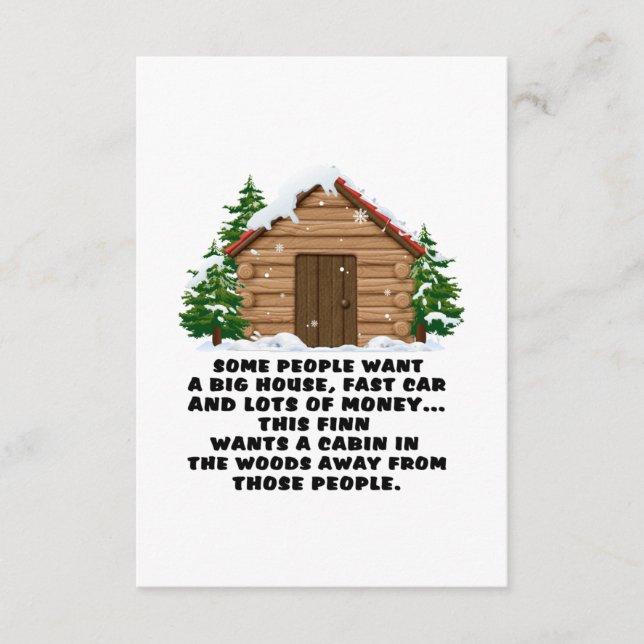 Carte D'accompagnement Certaines Personnes Veulent Une Voiture Rapide Big (Devant)