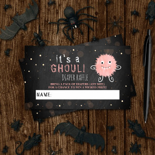 Carte D'accompagnement C'est A Ghoul ! Baby shower d'Halloween de Little