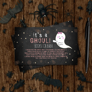 Carte D'accompagnement C'est A Ghoul ! Baby shower d'Halloween Little Spi