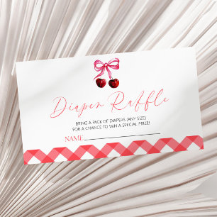 Carte D'accompagnement C'est la cerise sur le Baby shower supérieur