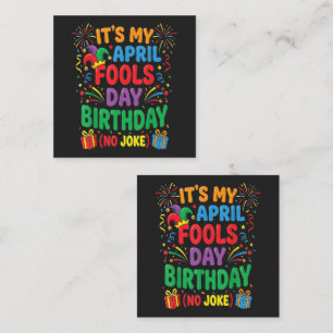 Carte D'accompagnement C'est mon anniversaire du poisson d'avril et ce n'