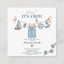 C'est un garçon Baby Shower Ahoy