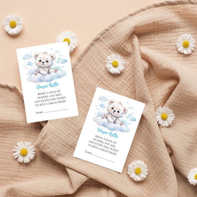 Carte D'accompagnement C'est un garçon qui attend la douche d'ours bébé e (Créateur téléchargé)