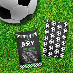 Carte D'accompagnement C'est un garçon ! Soccer Baby shower à thème deman