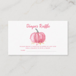 Carte D'accompagnement C'est une fille s'amuser Citrouille rose Déchets B