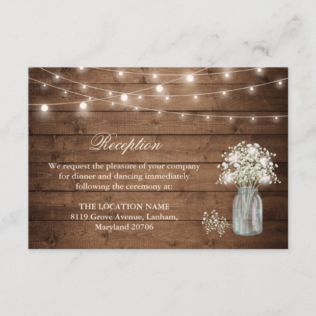 Carte D'accompagnement Chaîne de respiration pour bébé Réception de lumiè (Devant)