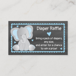 Carte D'accompagnement Chalet Eléphant Baby Shoy Douche Dépouille Raffle