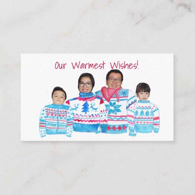 Carte D'accompagnement Chaleurest Wishes customizable photo card (Devant)